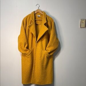 Women's Yellow Teddy Coat